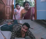 sheethal zackaria memes, memes, plain memes, sheethal zackaria plain meme, malayalam memes - Lakshmi and Raji looking at Rajesh
